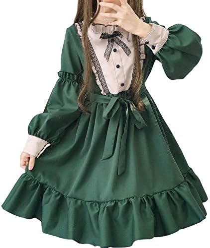 Amazon Co Jp ワンピース ロリータ 大きいサイズ 蝶結び 長袖 ブラック グリーン コスプレ クラシック系リボン ゴシック式 セーラーワンピース レディース スカート 長袖 ドレス 可愛い 春 夏 秋 服 ファッション小物 Amazon Co Jp ワンピース ロリータ 大きいサイズ 蝶結び 長袖 ブラック グリーン コスプレ クラシック系リボン ゴシック式 セーラーワンピース レディース スカート 長袖 ドレス 可愛い 春 夏 秋 服 ファッション小物