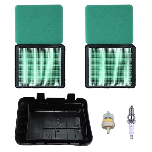 Haishine - Filtro de aire para bujía de encendido y cubierta de limpieza para cortacésped para Honda Motor GCV135 GCV160 GCV190 HRB216 HRB217 HRR216 HRS216 HRT216 HRX217