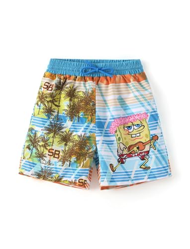 Image of SPONGEBOB SQUAREPANTS Family Matching Swimwear Set, UPF 50+ Quick-Dry Beachwear for Girls，Boys,Women & Men, Multicolor