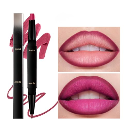 ONarisae 2 in 1 Matte Lip Liner and Lipstick Doubel Head Lipsticks Longwear Lipliner Pencil, Matte lipstick Women's Lip Makeup Mauve — view 2