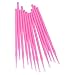 FlyItem 400 Pcs Pink Professional Regular Disposable Micro Mascara Applicator Brush Bendable Individual Eyelash Extension Mini Fiber Swabs Eye Lash Makeup Cosmetic Tool (Pink)