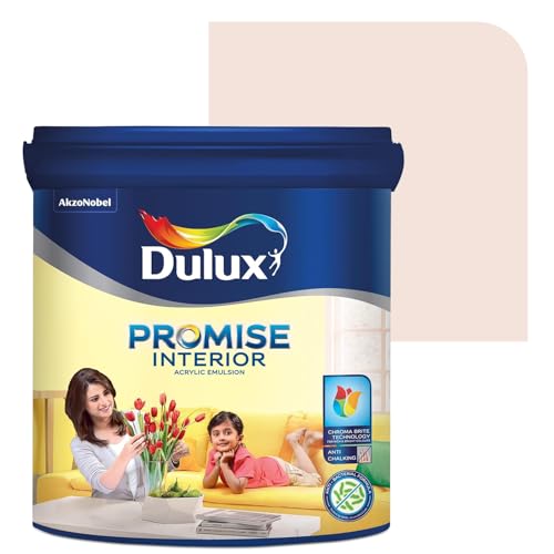 Image of Dulux Promise Interior Emulsion Paint (1L, French Manicure) | Wall paint with Chroma Brite Technology for brighter longer-lasting colors | Rich finish | Anti-chalk | Water-based | 3-year warranty