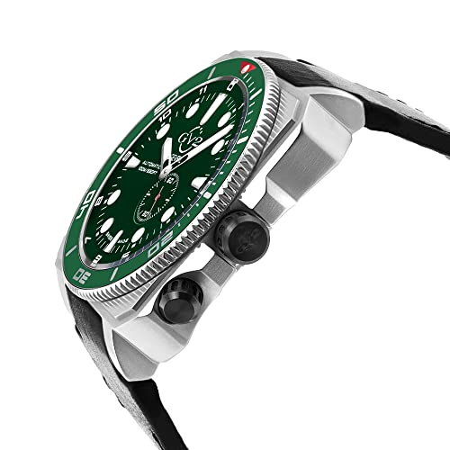 GV2 Men's XO Submarine Swiss Automatic Watch, Genuine Italian Leather Strap, Silver (4536L)3