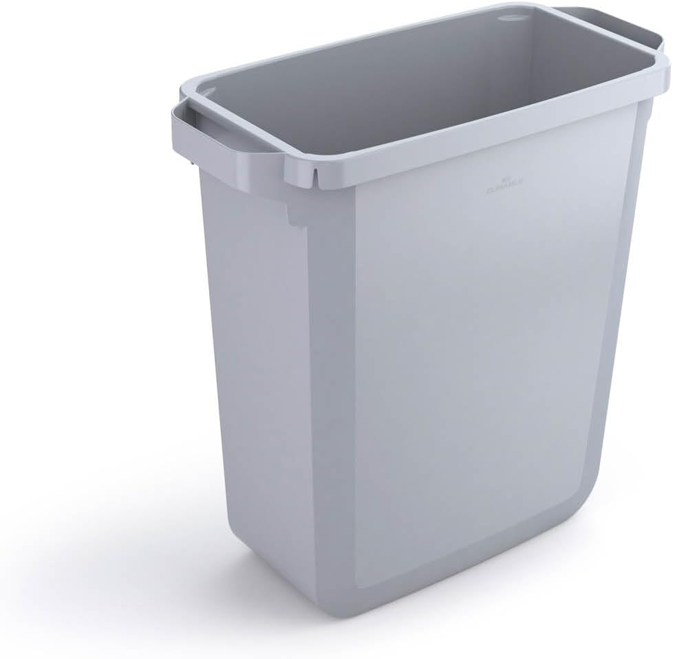 Durable DURABIN 60 Rectangular Waste Bin Grey 60 Litre Capacity
