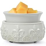 nawaza Ceramic Wax Warmer Candle Wax Melt Warmer 3-in-1 Scented Wax Fragrance Melter for Electric Wa