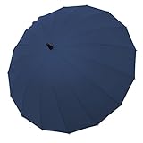 Saiveina 47 Inch Auto Open Straight Strong Durable Umbrella, 190T Fiber Waterproof Windproof Sport Umbrella 16 Ribs