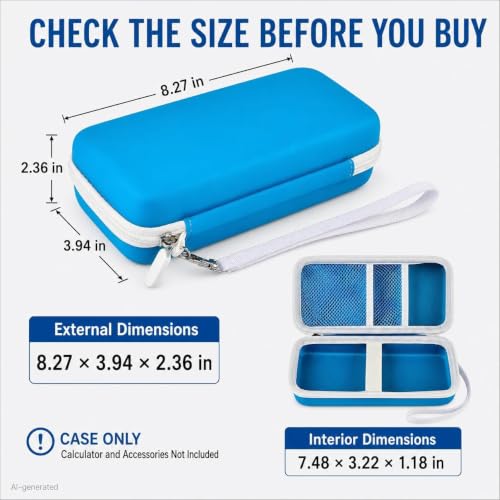 Grapsa Blue Calculator Case for TI-30XS/TI-30XIIS/TI-30Xa/TI-36X Pro by Grapsa - Used condition - Image 7