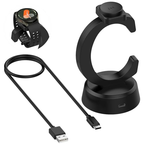 For Samsung Galaxy Watch �[�d�� �[�d�X�^���h �E�H�b�`�[�d�� �z���_�[ ��� �[�d�X�^���hYANMONGI �ᔭ�M �y�� ���^ �����^�ѕ֗� USB�[�d ���ϋv ���C�z�� Galaxy Watch 8/8 Classic/Ultr