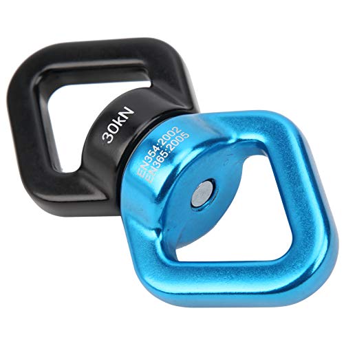 Swing Rotator, Swivel A Triangular Design Climbing Rotational Device, for Yoga Swing Camp Outdoor(Black Blue)
