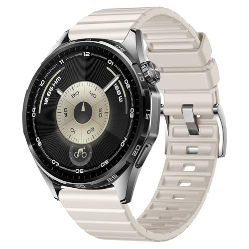 Image of 22mm Strap Compatible with Huawei Watch GT 6 Pro GT6 GT5 GT4 46mm Quick Release 22mm Fluororubber Watch Band for Amazfit bip 6 /Garmin Venu 4 45mm /Forerunner 265 /255 Bands (NO WATCH)