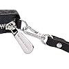 Michael Kors Jet Set Travel Continental Zip Around Leather Wallet Wristlet (Black PVC/Silver Hardware)