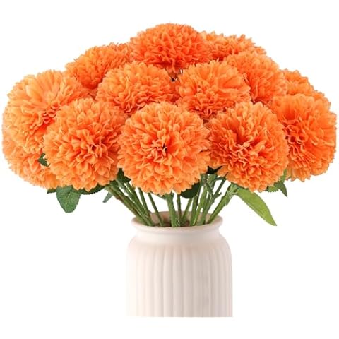 Hananona 12 Pcs Artificial Chrysanthemums Cover