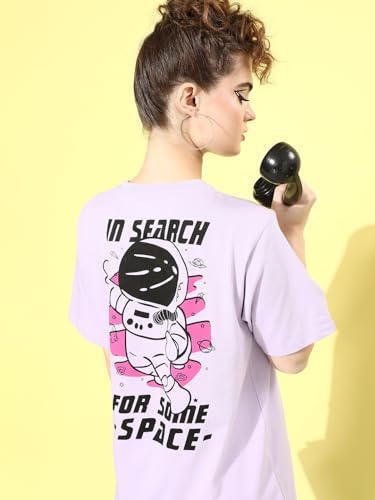 Image of Dillinger Blue Graphic Oversized T-Shirt