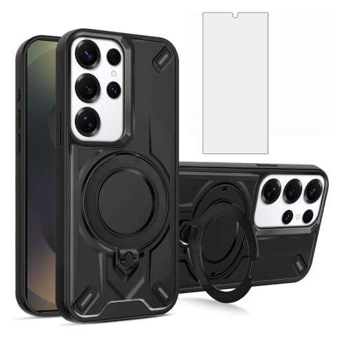 Coque Samsung S24 Ultra avec anneau magnétique pour fixation voiture facile