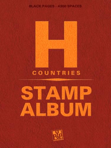 H Countries Stamp Album: With beautiful aesthetic black pages and more than 4300 spaces to sort and display your philately collection. Ideal for beginner adult collectors and kids image 2