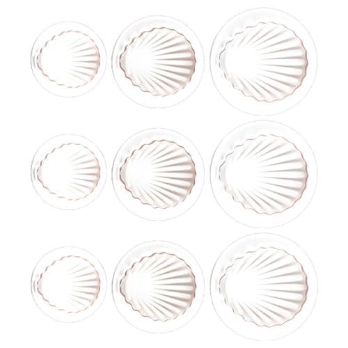 COLLBATH Stampo Per Biscotti A Forma Di Conchiglia 9 Pezzi Set Per Dolci Stampo Per Antiaderente Facile Da Pulire Trasporto E Stoccaggio