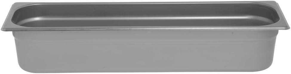 HUBERT Steam Table Pan Hotel Pan 1/2 Size Long Stainless Steel - 4" D