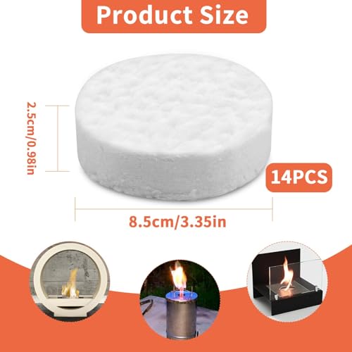 TXXATX 14 Stück Keramikwolle für Bioethanol 85x85x25mm Glaswolle Keramik Wolle Kamin Keramikschwamm Keramische Wolle Ethanol Ceramic Wool für Bio Ethanol Kaminofen Indoor Gel Tischkamin