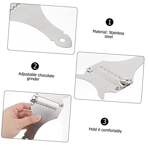 Zerodeko 2pcs rallador profesional de queso de acero inoxidable miniatura 5