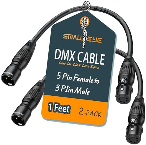 American DJ 5-pin Male To 3-pin Female DMX Adapter Cable