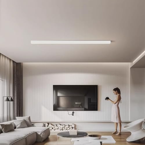 Plafonnier LED dimmable 50cm blanc avec télécommande pour salon - 7