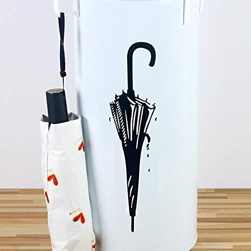 Porte-parapluie métal blanc pour garder votre entrée sèche et propre - 8