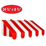 Beistle , 2 Piece 3-D Awning Wall Decorations, 24.75" x 8.75" (Red/White) - Image 3