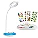 Produktbild hihigou schreibtischlampe kinder, Dimmbare Augenschutz Leselampe 3.2W, Touch-Steuerung Farbwechsel Nachttischlampe, 3 Helligkeitsstufen Tischlampe, USB-Ladeanschluss, Schlummerlicht Lampe für Kinder