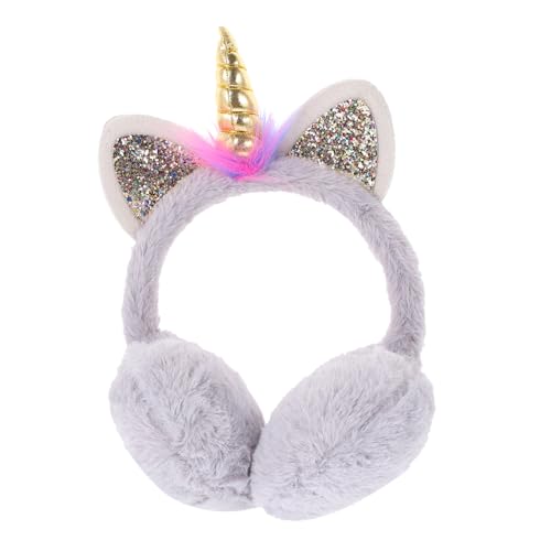 Unicorn Horn Earmuffs for Winter Ear Warmers for Boys Soft Ear Covers for Fall and Winter for Outdoor Activities and Stylish Wear