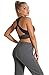 icyzone Workout Sports Bras for Women - Fitness Athletic Exercise Running Bra Yoga Tops (XL, Army)