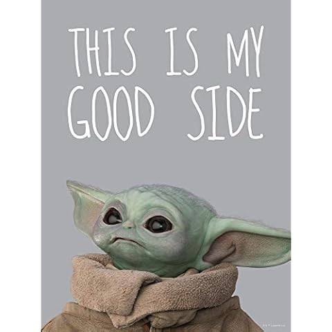 Komar Star Wars Mandalorian The Child Chocolate Side | Baby Yoda, Decoration, Wall Picture, Poster, Art Print, Size 50 x 70 cm | Without Frame | WB-SW-003-50x70, Colourful Cover
