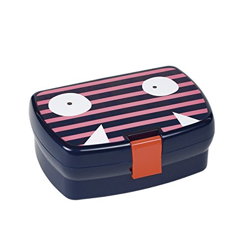 Preisvergleich Produktbild LÄSSIG Kinder Brotdose Lunchbox Snackbox spülmaschinengeeignet / Lunchbox, Little Monsters Mad Mabel