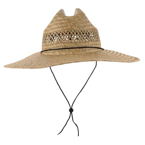 Chapeau paille anti coup de soleil style western chic