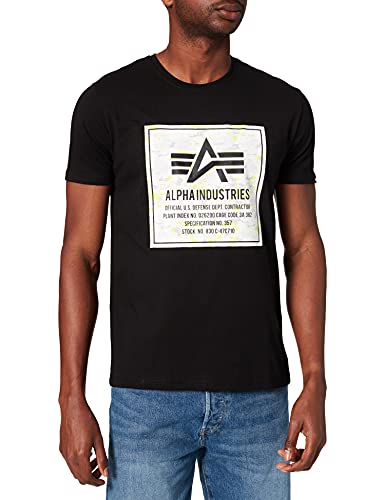 Alpha Industries Camo Block T T-Shirt für Herren Black/Digi White Camo – Ansicht 2