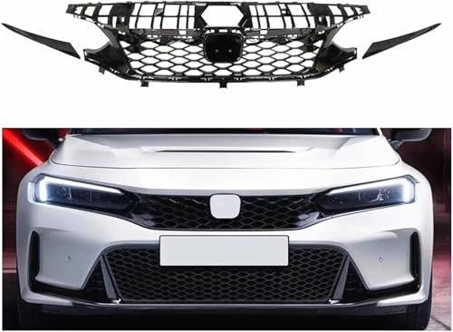 Calandre Civic 11e Hatchback 2022-2024 style Type R sans capteur - 2