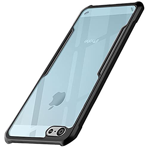 Image of WOW IMAGINE Shock Proof Clear Back Cover Case Mobile Cover for Apple iPhone 5S | 5 | 5 SE (Hard | Hybrid PC + TPU | Full Armour Device & Camera Protection | Black)