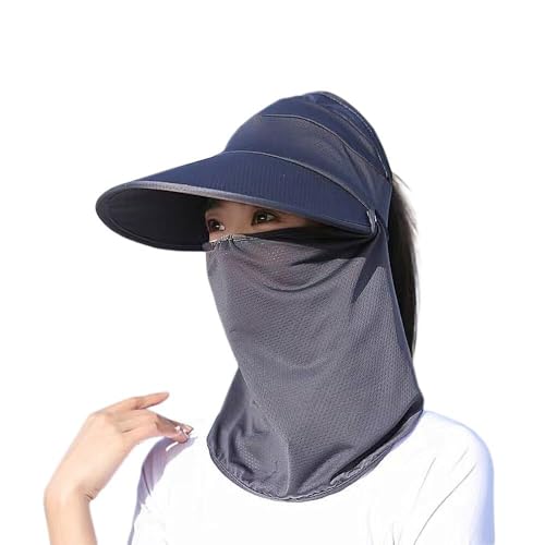 Chapeau de soleil pliable UPF 50+ anti-UV et imperméable avec rabat amovible