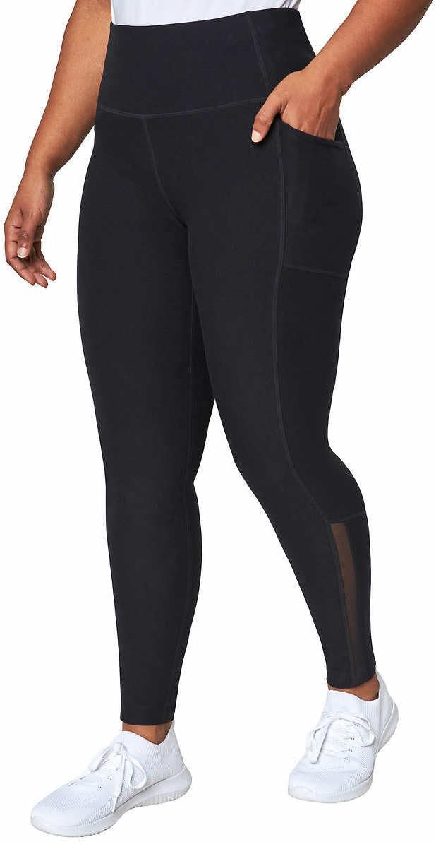 MondettaWomens High Waisted Active Legging (as1, Alpha, l, Regular, Regular, Black23)