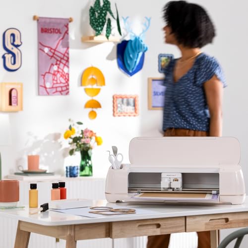 Cricut Maker 4 with Easy Press 3 Machine and Iron-On Combo Bundle - Craft Cutting Machine and Heat Press Combo Set, Cricut Machine Kit for Beginners and Gifts, DIY Apparel and Tote Bags, HTV Materials