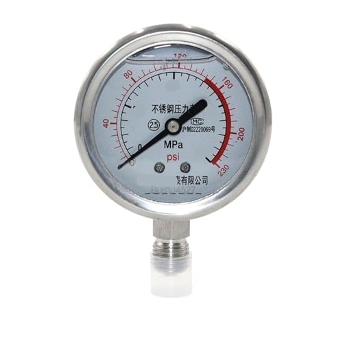 Manomètre radial YN60 pour le contrôle thermique des brasseries et ateliers de tuyauterie