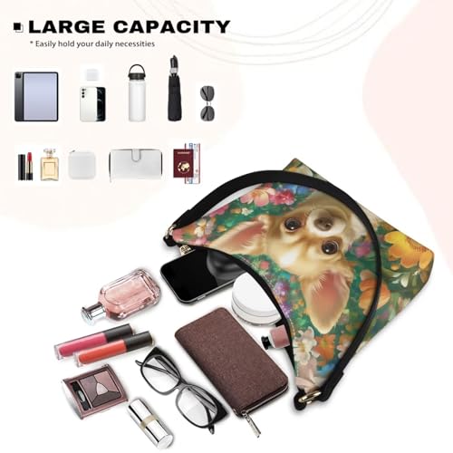 Bolso pequeño de hombro tipo media luna para mujer miniatura 5