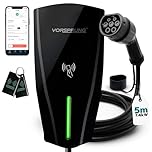 VORSPRUNG® Alpha Max 7.4kW EV Charger | WiFi, Ethernet & RFID | Type 2 | Tethered | Single Phase | Solar Charging | Home EV Charger | IP65, 5m Cable, Variable Power, PEN Protection | 3 Year Warranty