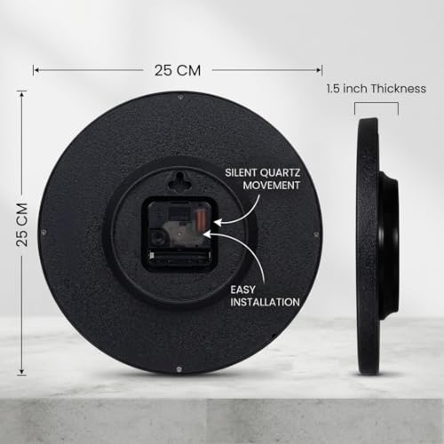Image of Devansh Crafts Clock Decorative Designer and Stylish Glass Analog Wall Clock Suitalbe for Living Room Hall Bedroom, Office DCC A1243 Clock