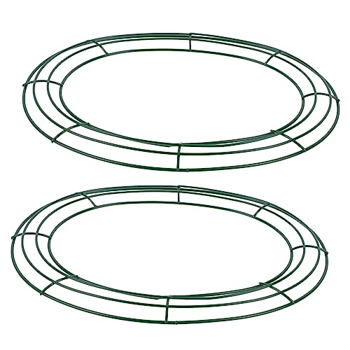 MUSISALY Festival Decor Iron Wreath Hoop Easter Egg-Shaped Frame Decorative Pendant Year-Round Hanging Decor