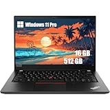 Lenovo Thinkpad T14 (Gen 1) - Notebook touchscreen da 14" FHD Business Notebook, Intel Core i5-10210U, 16 GB DDR4 RAM, SSD da 512 GB, Windows 11 Pro (ricondizionato)