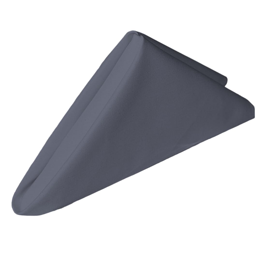 Napkins Cloth 10Pcs Cotton Napkins 48X48Cm Square Hotel Lock Edge Absorbent Lint-Free Napkins - Dark Gray