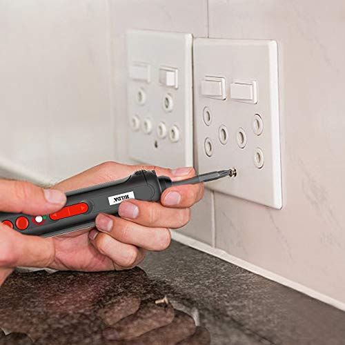 Mini chave de fenda elétrica recarregável USB com luz indicadora LED e bits de 19 unidades