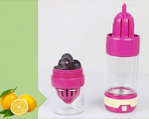 Thefancy Lemon Cup Double Glazing Cup Squeeze Juice Cup Pink