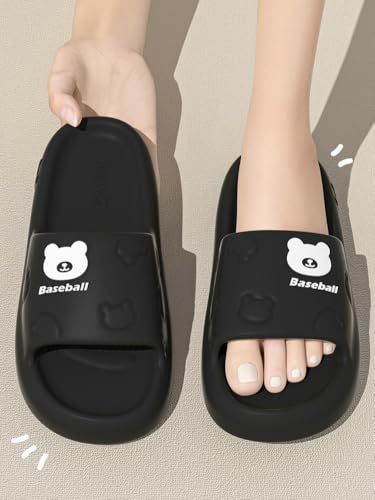 Caistre Cloud Slides Pillow Slippers for Women Men Cute Bear Slippers House Shower Shoes Funny Indoor Outdoor Slide Sandal for Summer3