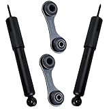 Detroit Axle - Rear Shock Absorbers for 04-12 Chevy Malibu Pontiac G6 Saturn Aura, 2 Shock Absorbers 2 Sway Bar Links Replacement 2004 2005 2006 2007 2008 2009 2010 2011 2012